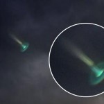 Зеленый НЛО попал в объектив фотографа из Нидерландов